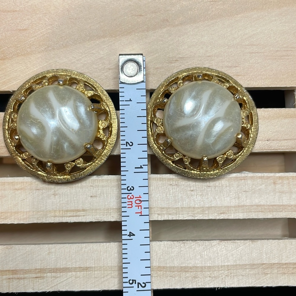 Signed TARA vintage clip-on earrings, original vintage
